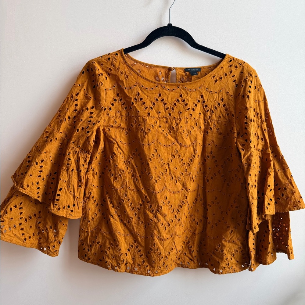 Ann Taylor Factory Eyelet Blouse